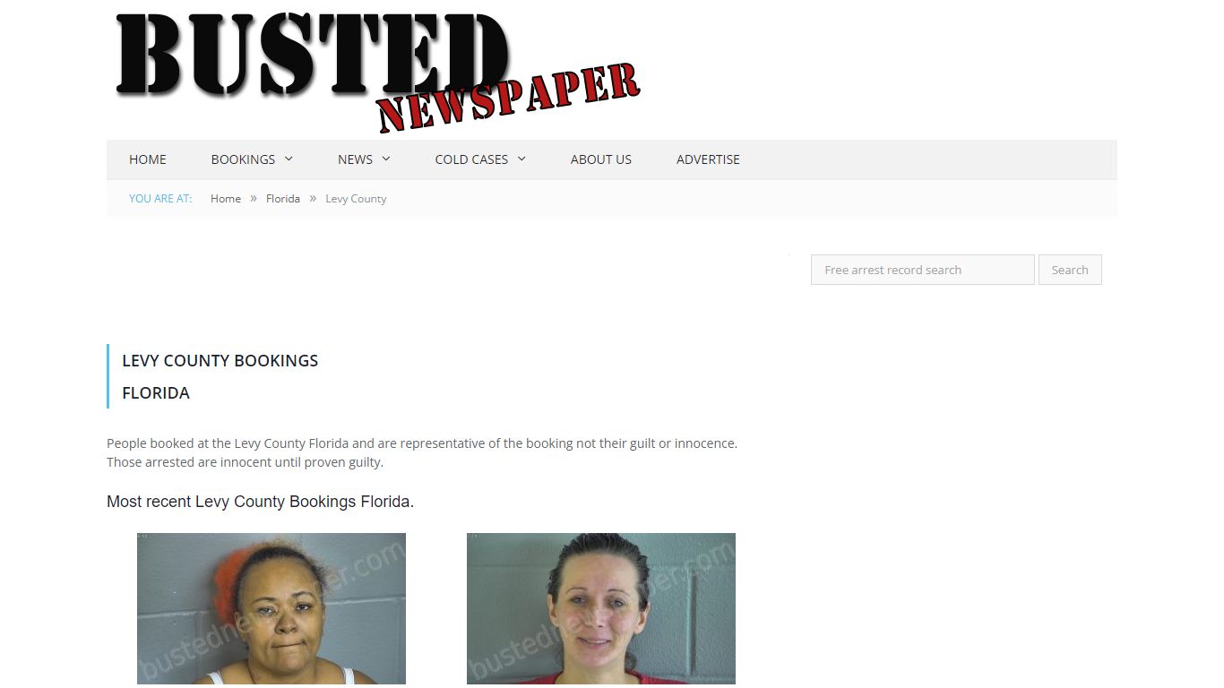 Levy County, FL Mugshots - BUSTEDNEWSPAPER.COM